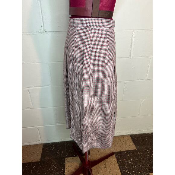 Skirt pleat front checked red green - Picture 7 of 11